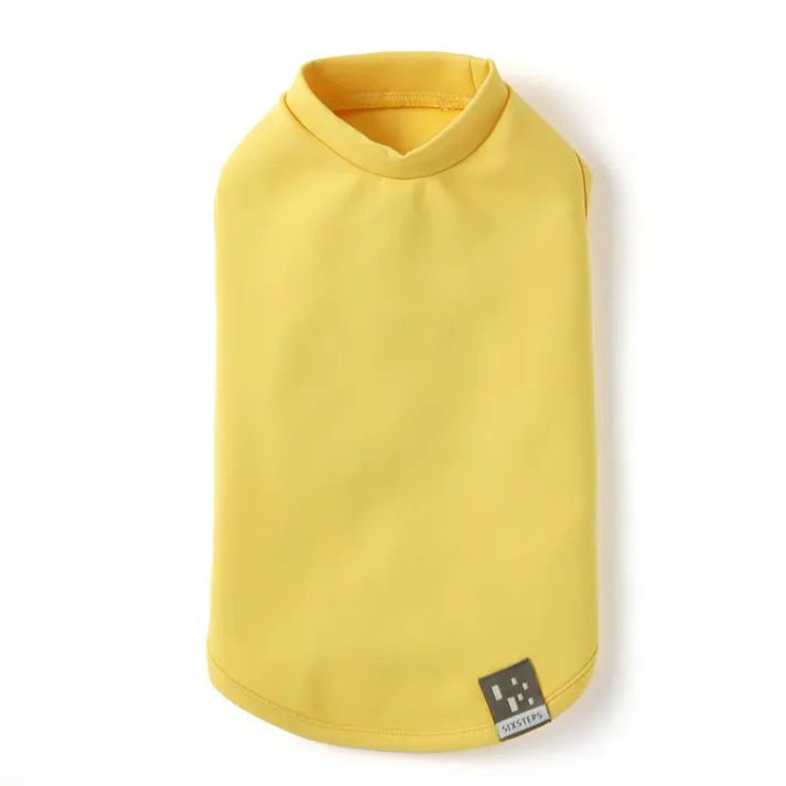 【送料無料】スムースカットソー イエロー MDサイズ ペット服(犬の服)