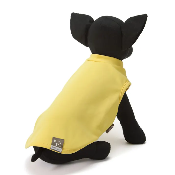 【送料無料】スムースカットソー イエロー MDサイズ ペット服(犬の服)