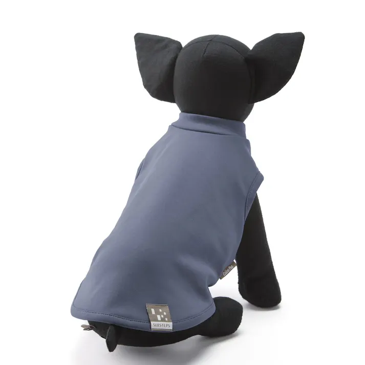 【送料無料】スムースカットソー ブルー Mサイズ ペット服(犬の服)(販売終了)