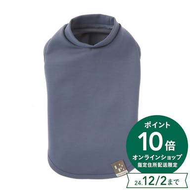 【指定住所配送P20倍・送料無料】スムースカットソー ブルー Lサイズ ペット服(犬の服)