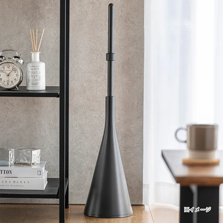 立てて収納できるチリトリ ブラック