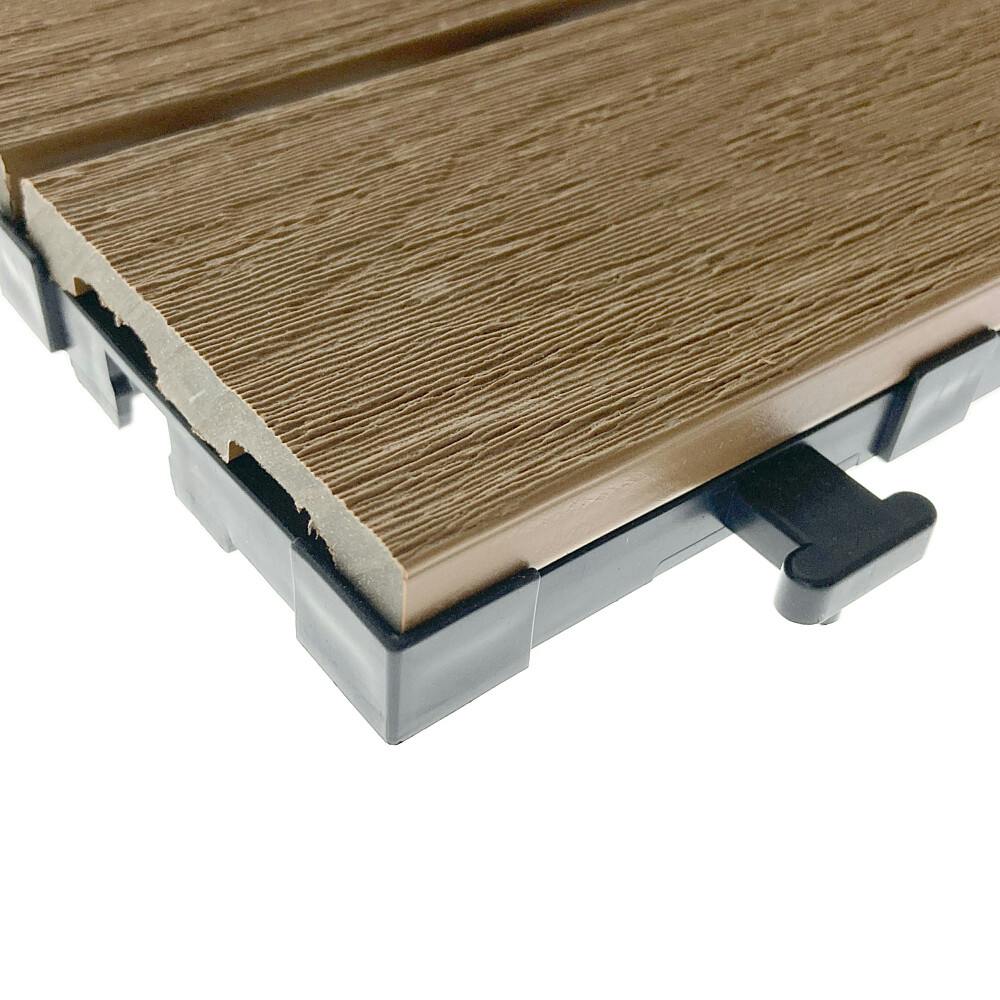 カインズ 人工木ジョイントデッキ ブラウン 6枚入 | ウッドデッキ