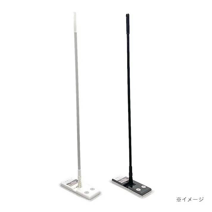 すき間が掃除しやすい フローリングワイパー ブラック