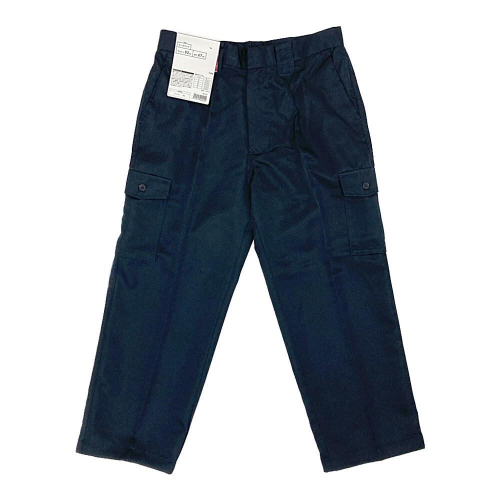 HDW100カーゴパンツ ネイビー ウエスト82cm 股下67cm 作業ズボン・スラックス