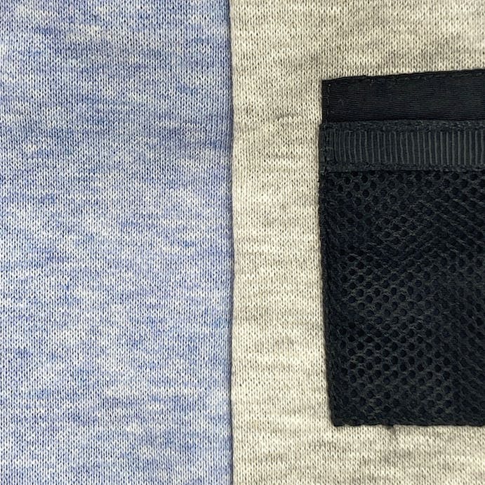 【送料無料】バイカラーポケット付きカットソー ブルー SDサイズ ペット服(犬の服)