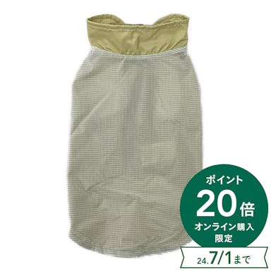 【送料無料】シアーチェックウェア グリーン Lサイズ ペット服(犬の服)