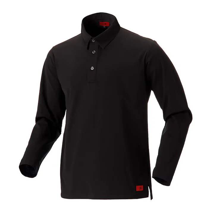 EDW ポロシャツ 長袖 M ブラック