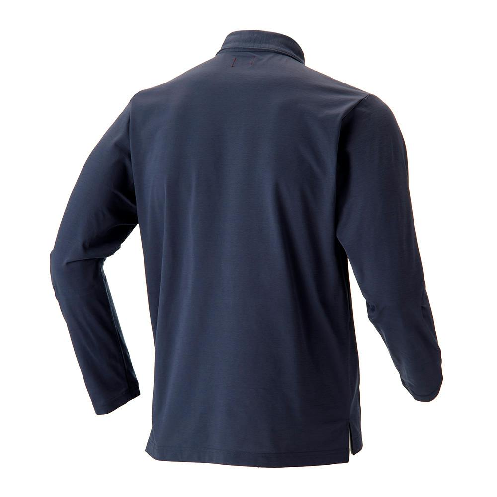 EDW ポロシャツ 長袖 LL ネイビー | 作業着・作業服・安全靴 通販