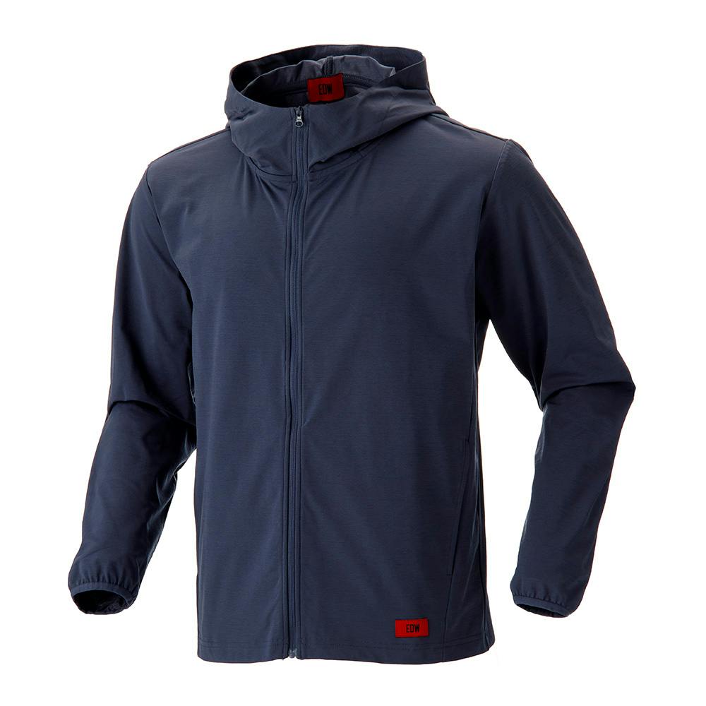 EDW フルジップパーカー L ネイビー | 作業着・作業服・安全靴 通販