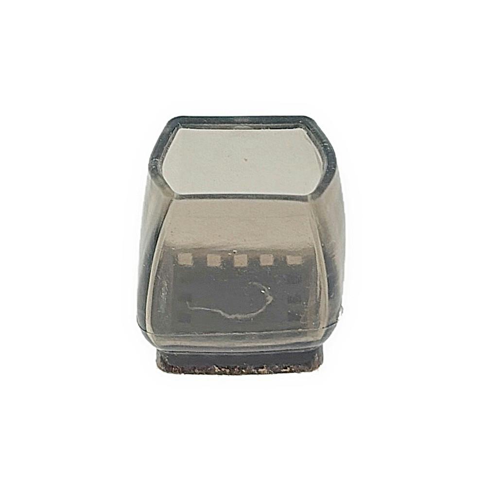 チェア脚カバー 角 対応脚サイズ15～20mm ブラック 角脚用 キズ防止 床保護 フローリング 椅子 イス