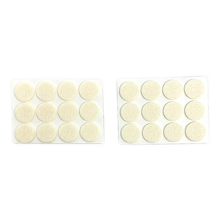 クッションフェルト アイボリー 24枚入 直径25mm 厚み4mm キズ防止 床保護 フローリング 椅子 イス