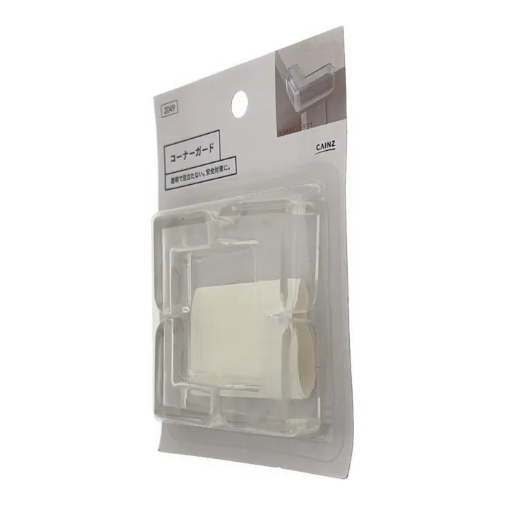 コーナーガード クリア 幅4cm 奥行4cm 高さ1.5cm 安全対策 コーナークッション 角保護 家具 テーブル角カバー