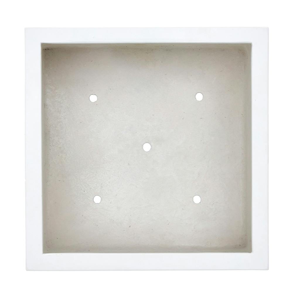 カインズ 軽量鉢スクエア M ホワイト | 鉢・プランター・花台