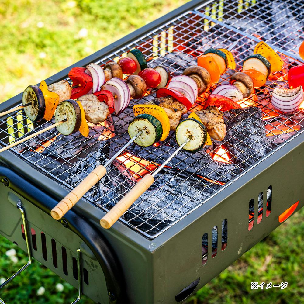 カインズ バーベキュー串 40cm 5本 | キャンプ・バーべーキュー用品