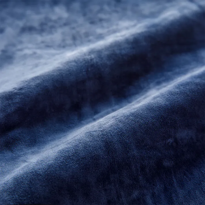 もちもち まくらカバー ネイビー 35×50cm※カバーのみ