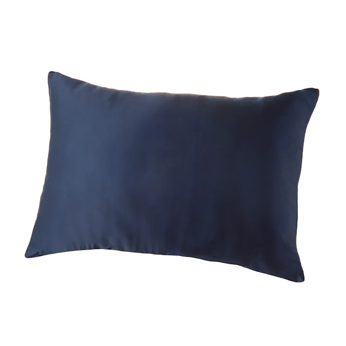 さらさらしっとり まくらカバー 幅63cm 奥行43cm ネイビー※カバーのみ