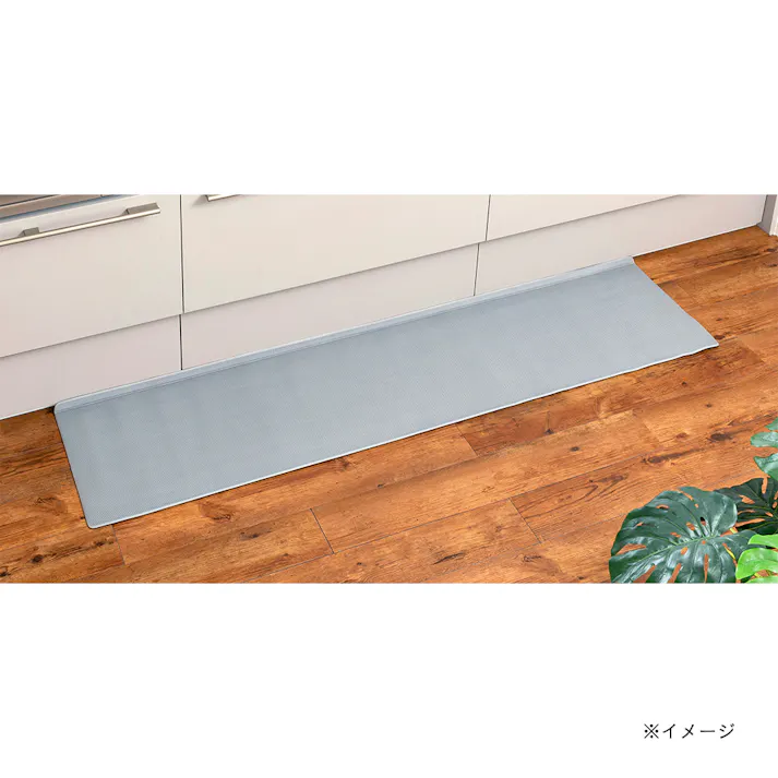 すき間を埋めるキッチンマット L-Fit モカ 45×180cm 厚み6mm クッション性 抗菌 燃えにくい 防カビ 拭くだけお手入れ