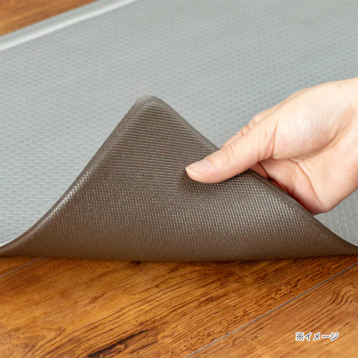 すき間を埋めるキッチンマット L-Fit モカ 45×240cm 厚み6mm クッション性 抗菌 燃えにくい 防カビ 拭くだけお手入れ
