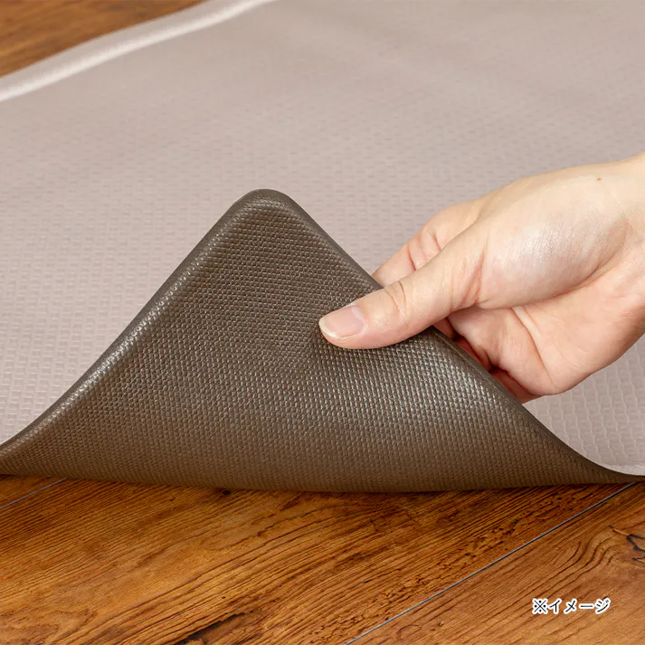 すき間を埋めるキッチンマット L-Fit ピンク 60×240cm 厚み6mm クッション性 抗菌 燃えにくい 防カビ 拭くだけお手入れ