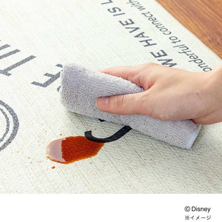 すき間を埋めるキッチンマット L-Fit ミッキー&フレンズ 45×180cm 厚み6mm クッション性 抗菌 燃えにくい 防カビ 拭くだけお手入れ