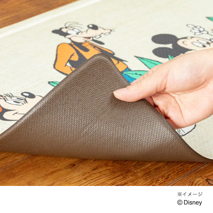 すき間を埋めるキッチンマット L-Fit ミッキー&フレンズ 45×240cm 厚み6mm クッション性 抗菌 燃えにくい 防カビ 拭くだけお手入れ