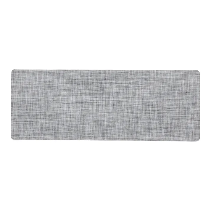 ふけるテキスタイル調キッチンマット グレー 45×120cm 厚み6mm クッション性 抗菌 防カビ 撥水加工