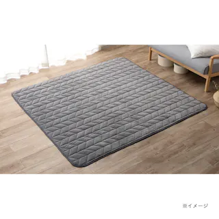 ずれにくい洗えるラグ Pitapa グレー 190×240cm