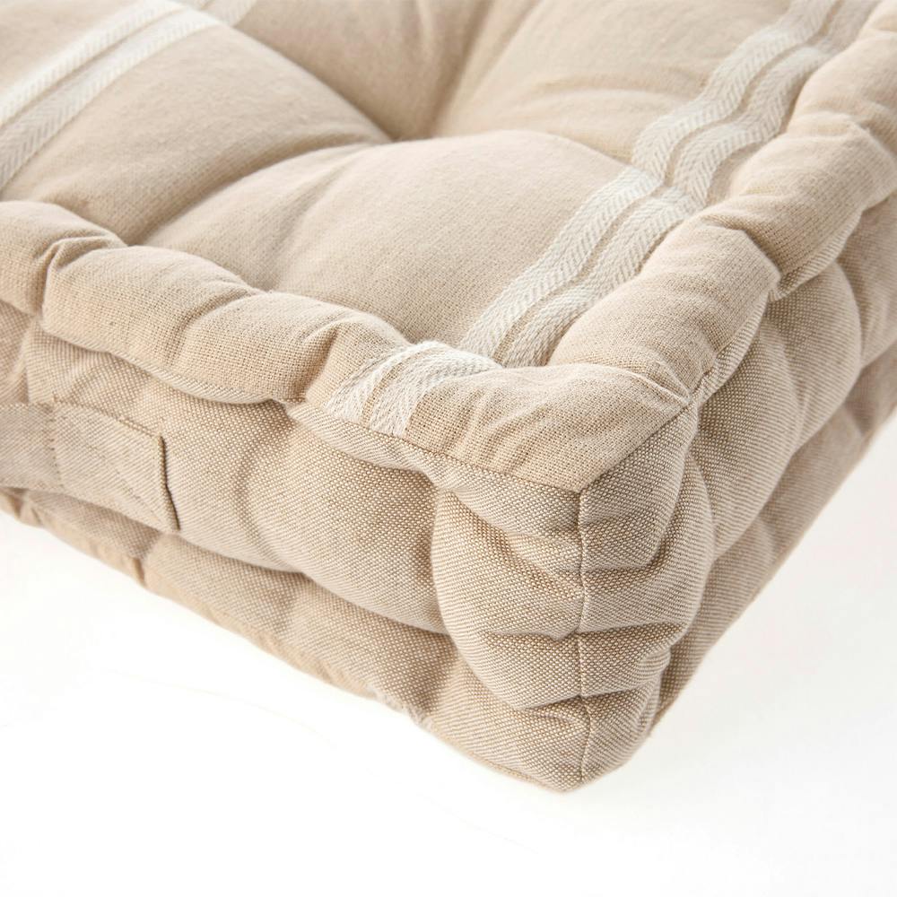 フロアクッション ベージュライン 40x40cm | クッション 通販