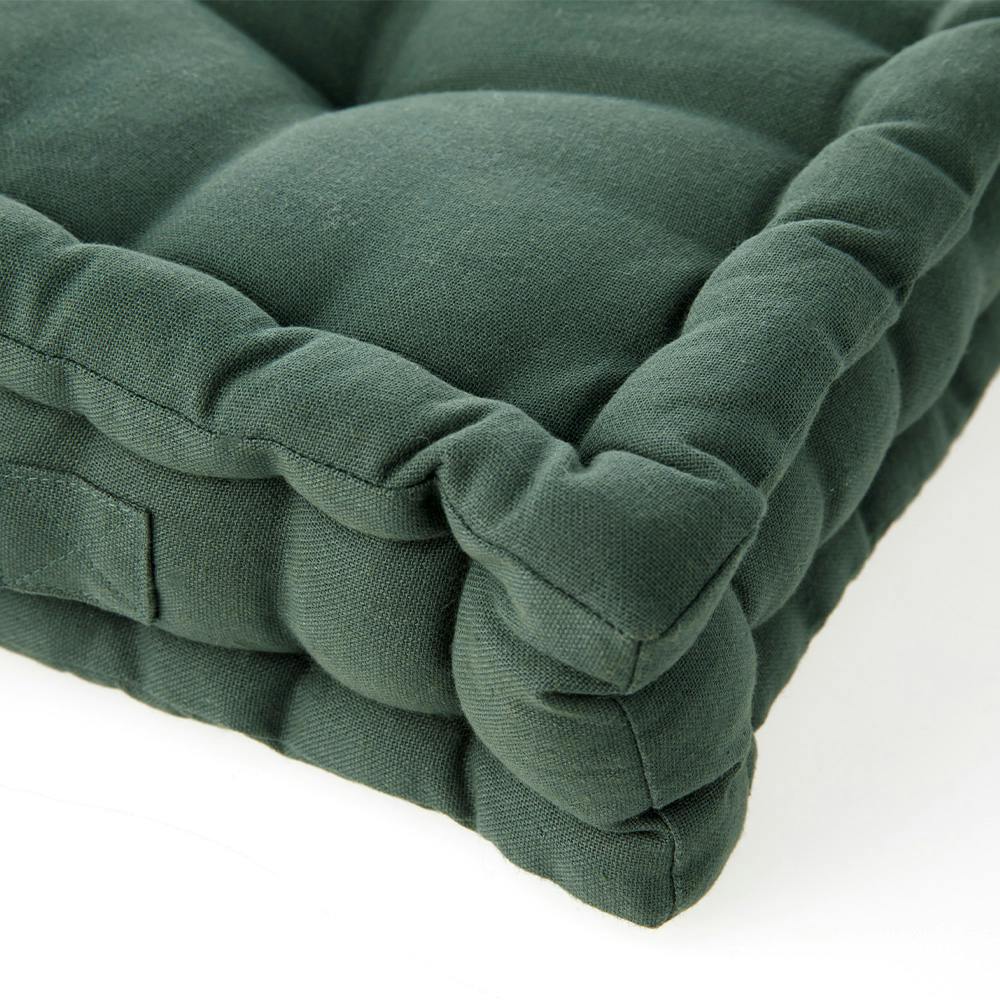 クッション　緑 フロアクッション ダークグリーン/グリーン 40x40cm | クッション 通販