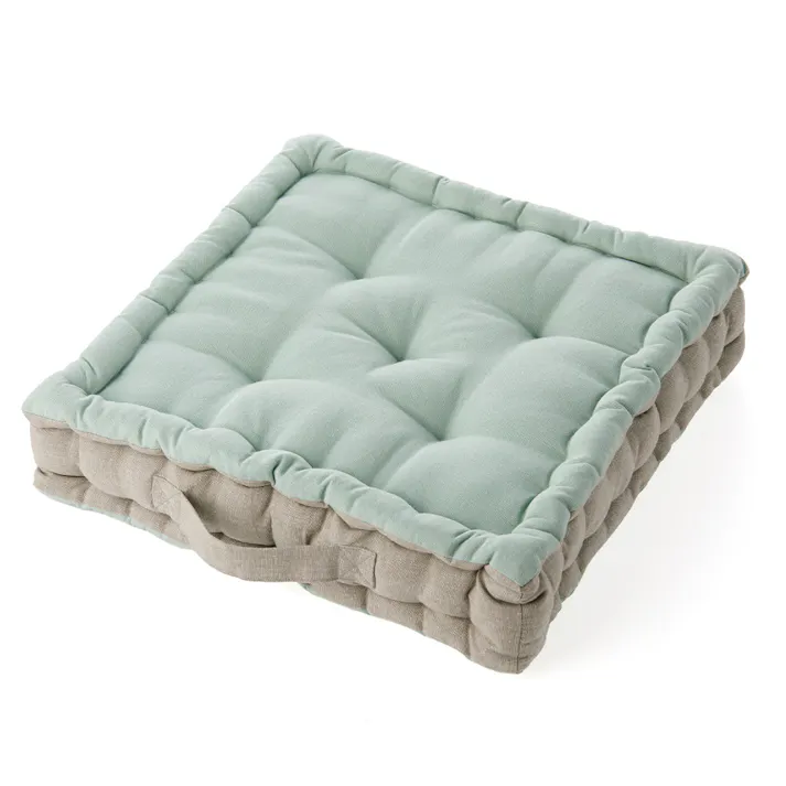 フロアクッション ミントグリーン/グリーン 40x40cm