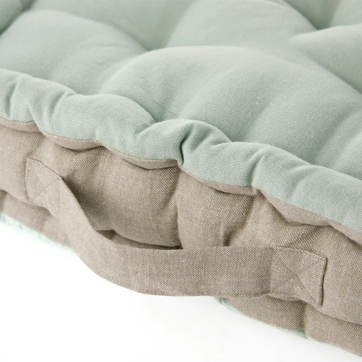 フロアクッション ミントグリーン/グリーン 40x40cm