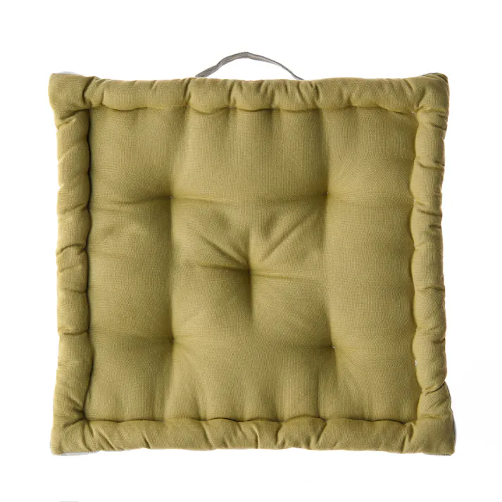 フロアクッション ライトグリーン/グリーン 40x40cm