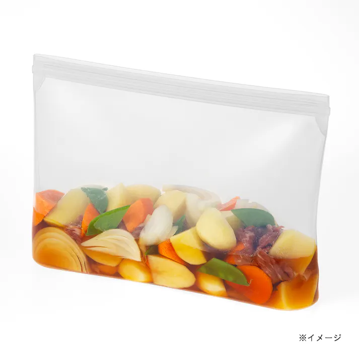 中身が見えるシリコンストックバッグ 750ml