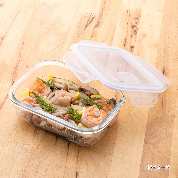 耐熱ガラス保存容器 長方形 630ml