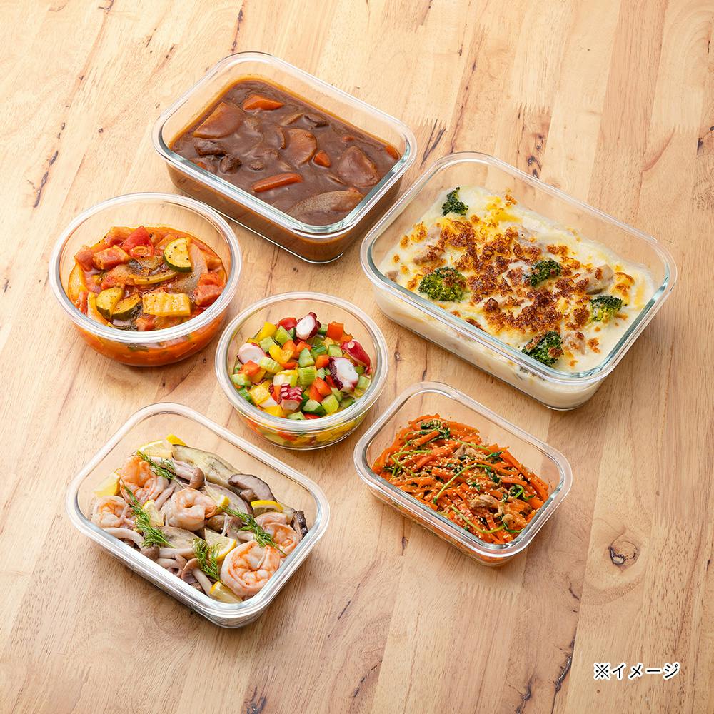 ガラスの容れ物 ガラス製角型保存びん 1.0L L7914 | 保存容器 通販