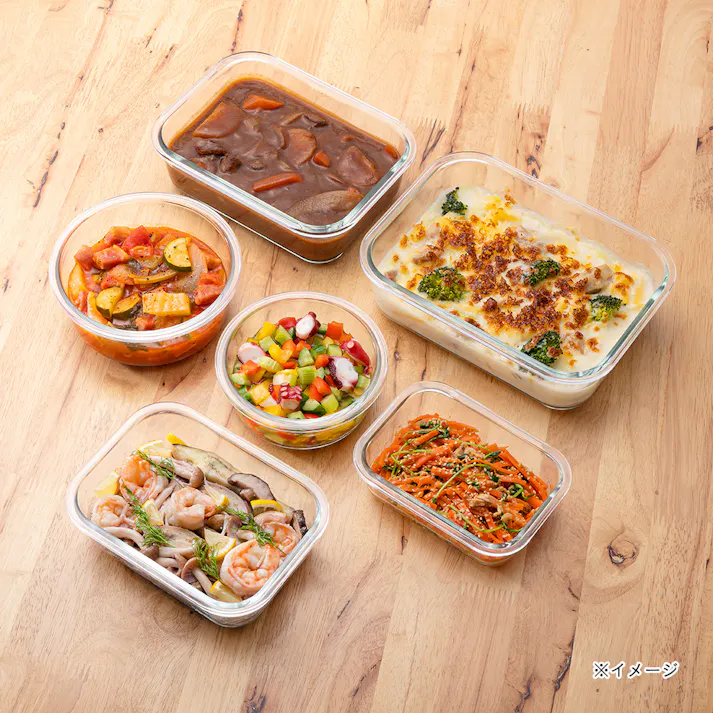 耐熱ガラス保存容器 長方形 630ml