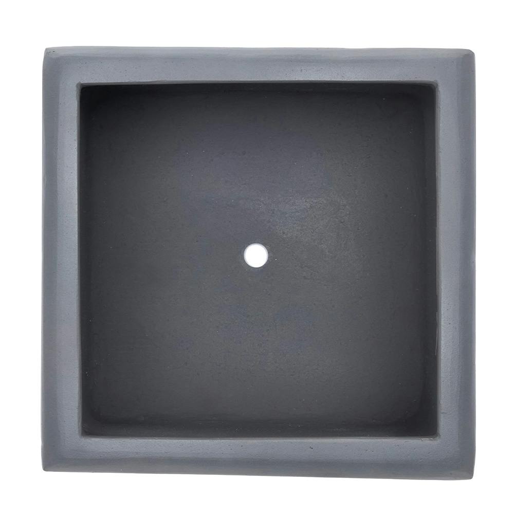 カインズ セメント鉢 スクエアエッジング M ダークグレー | 鉢