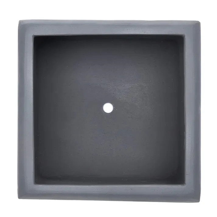 カインズ セメント鉢 スクエアエッジング M ダークグレー