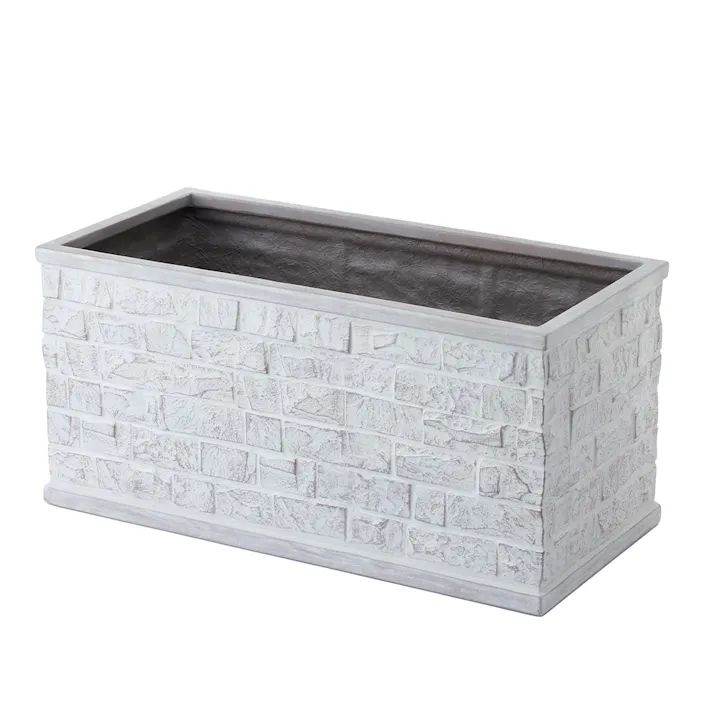 カインズ 軽量鉢ラウンドスケープブリック L グレー