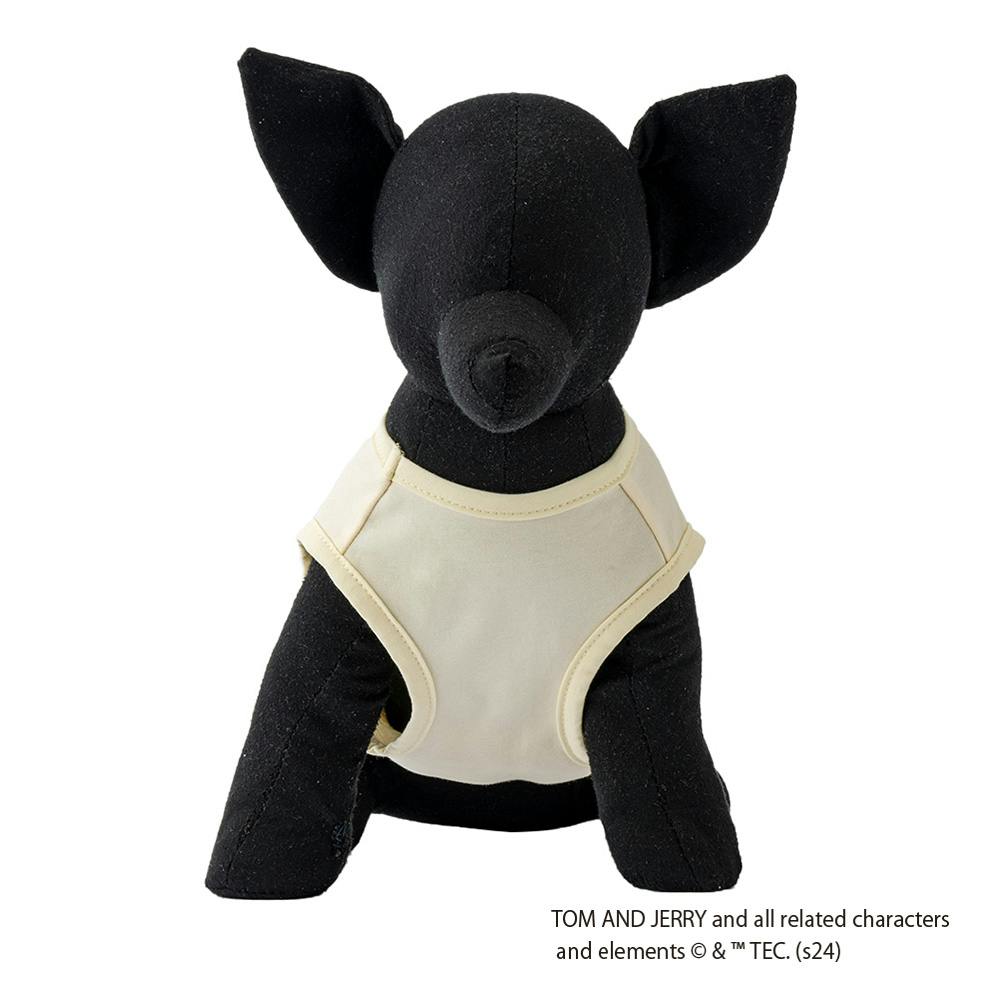 重ね着風カットソー トムとジェリー アイボリー Sサイズ ペット服(犬の