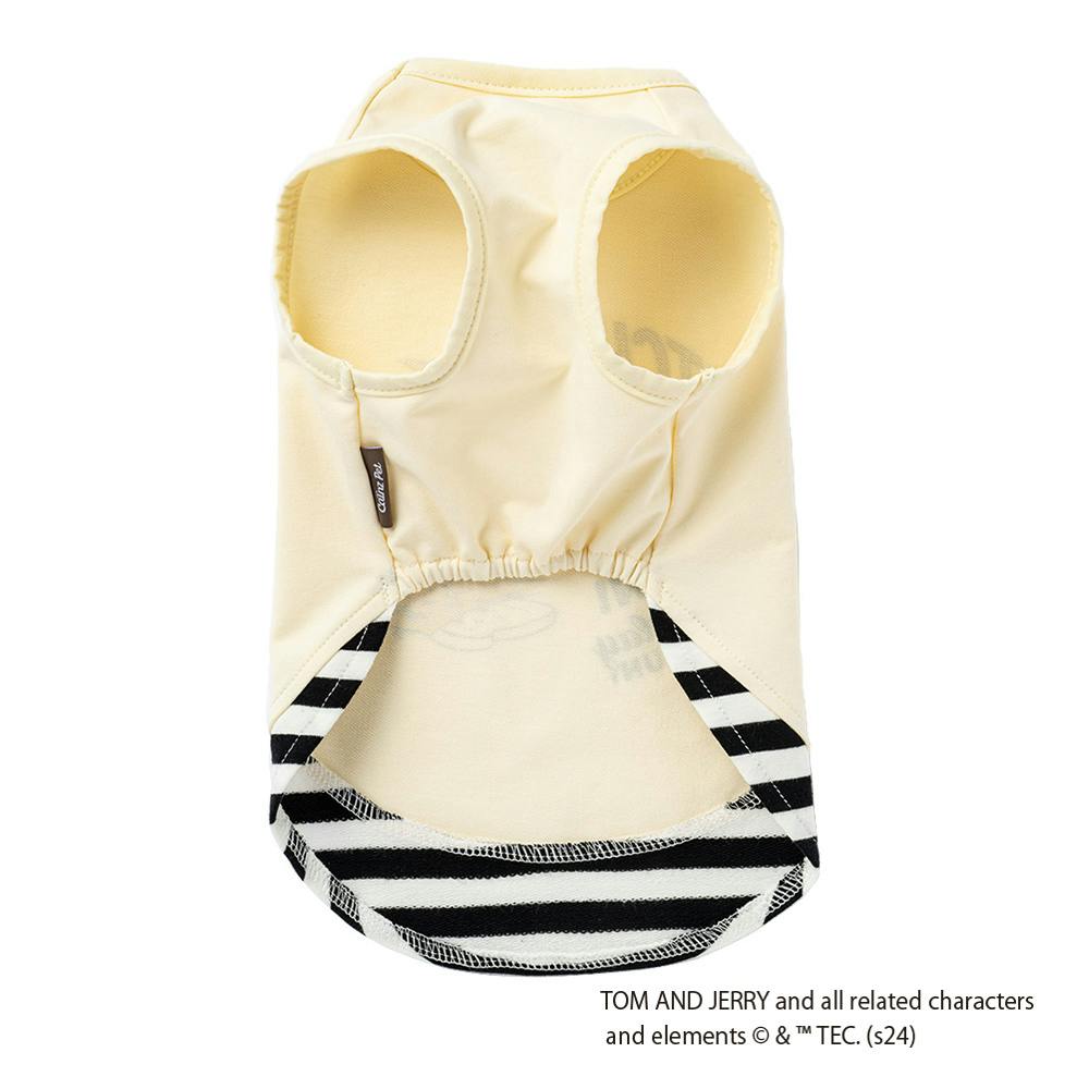 送料無料】重ね着風カットソー トムとジェリー アイボリー Lサイズ