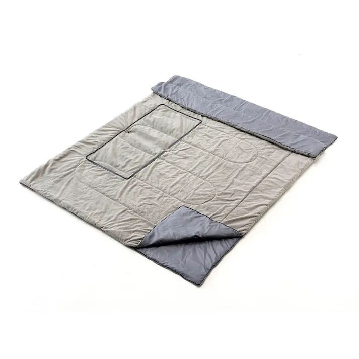 カインズ 連結できるクッションシュラフ グレー