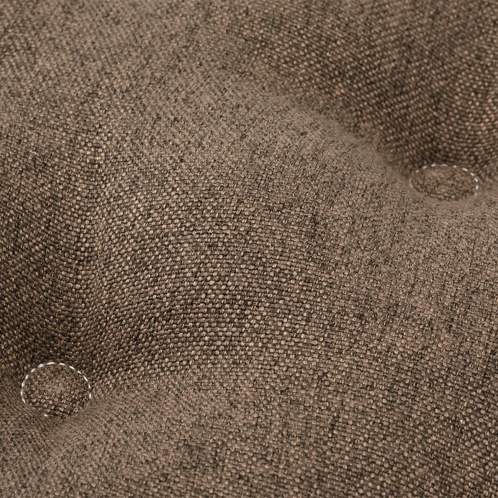 ふわふわチェアクッション ブラウン 幅30cm 奥行30cm 高さ7cm 丸形