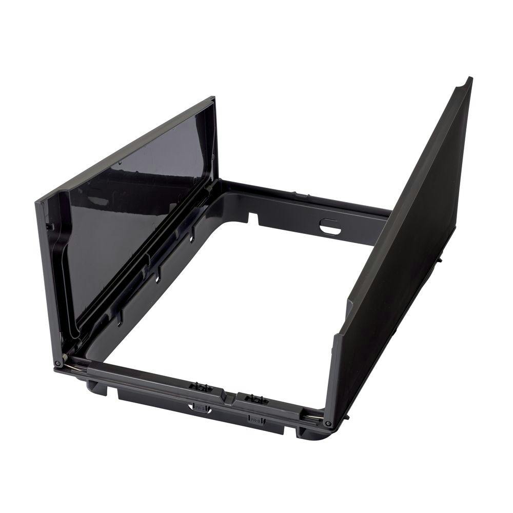 高さが低くても全開できるプッシュフタ 45L用 ブラック | ゴミ箱