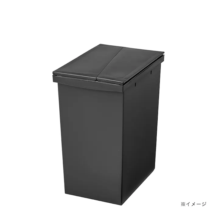カインズ 高さが低くても全開できるプッシュフタ 45L用 ブラック ペール用フタ