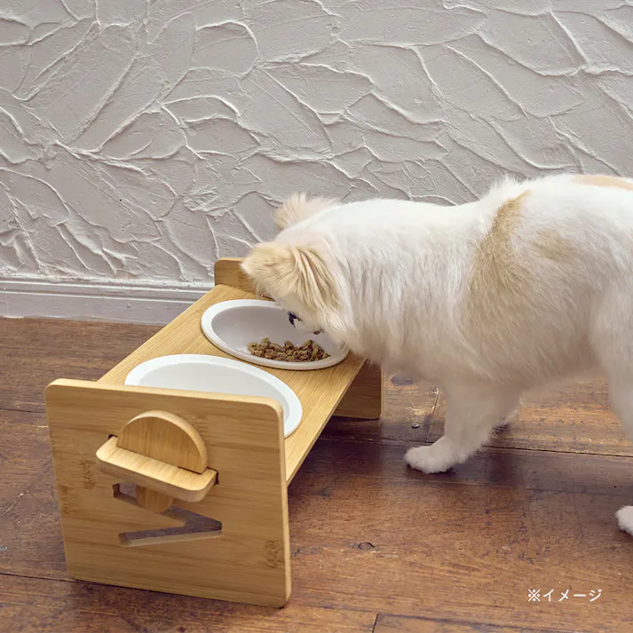 高さが変えられるペットテーブル ダブル