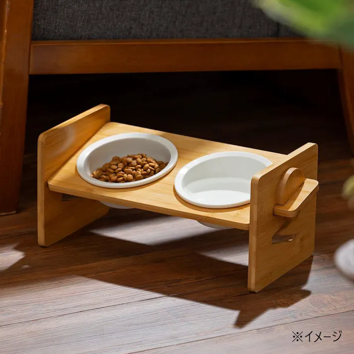 高さが変えられるペットテーブル ダブル