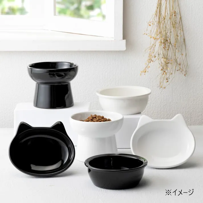 ペット用食器 猫 ブラック