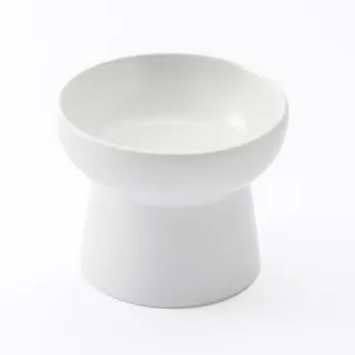 脚付きペット用食器 ホワイト