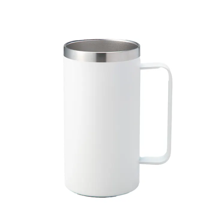 ステンレスジョッキ 500ml ホワイト